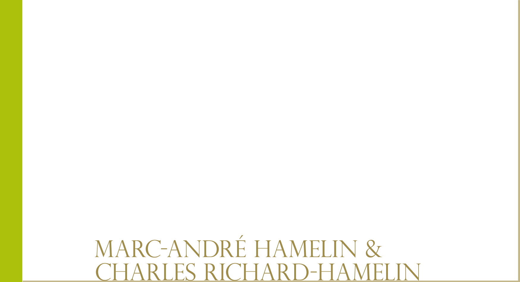 Vol.1 Marc-André Hamelin & Charles Richard-Hamelin